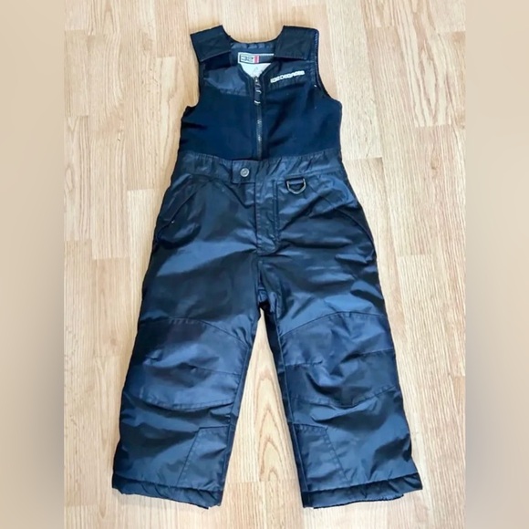 Snow Pants 32 degrees snowsuit childs size 3T black weatherproof - Picture 1 of 5